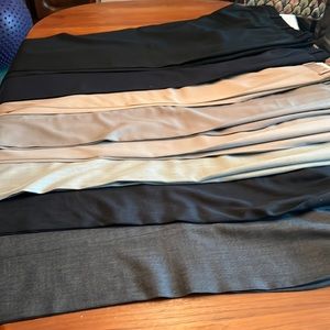 Mens dress pants 8 pairs wool and wool blend